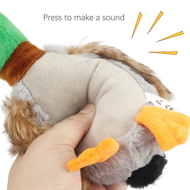 Plush Duck Dog Toy