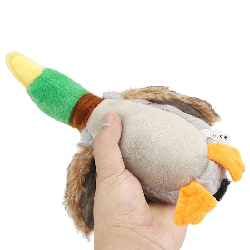 Plush Duck Dog Toy