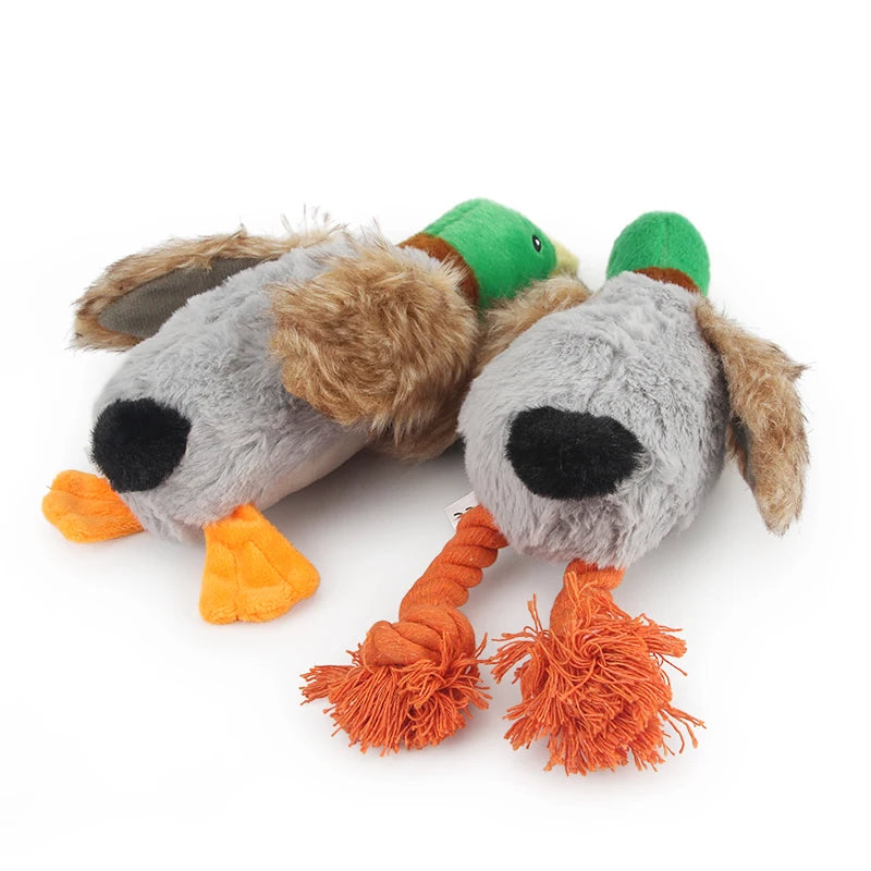 Plush Duck Dog Toy