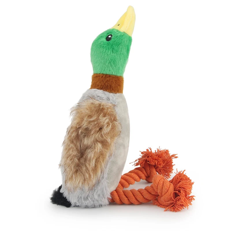 Plush Duck Dog Toy