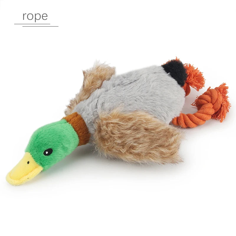 Plush Duck Dog Toy