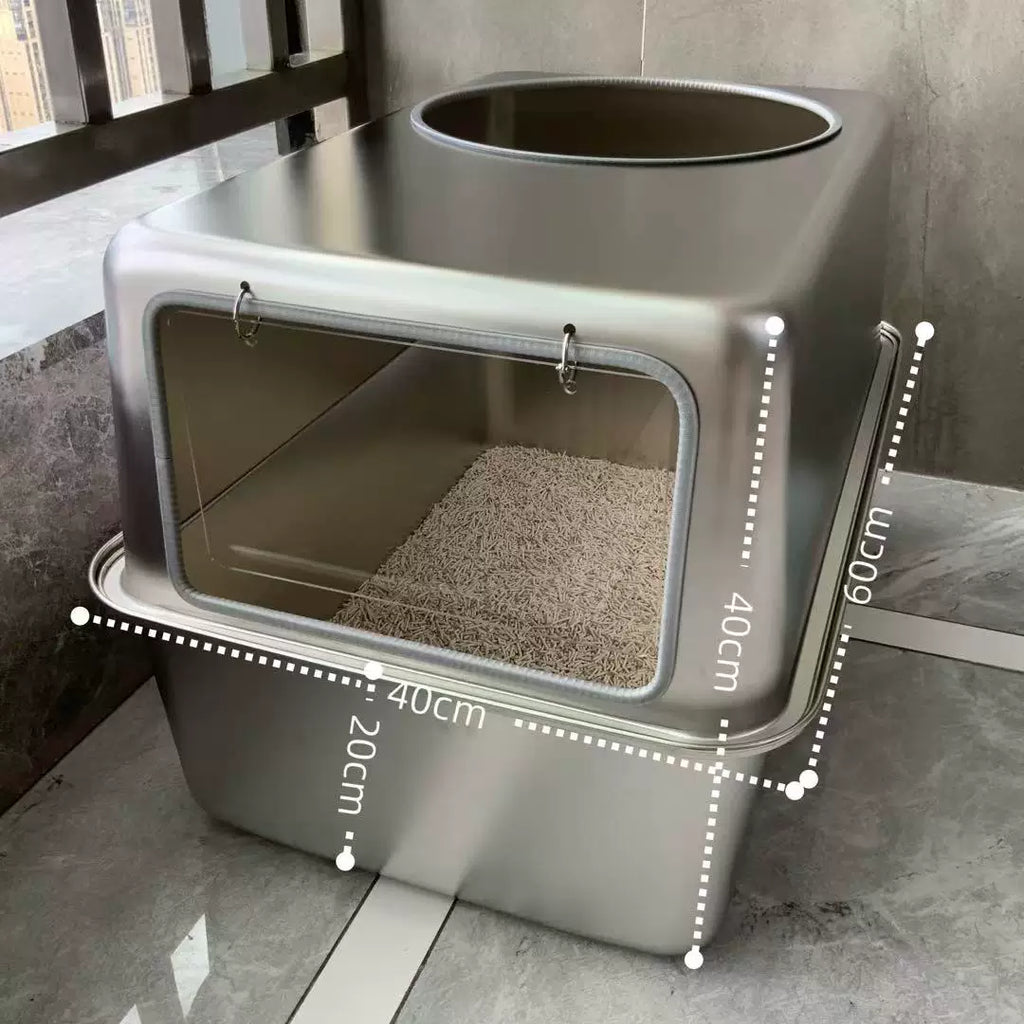 Stainless Steel Top Entry Litter Box