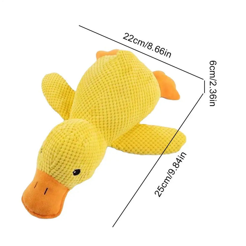 Yellow Duck Dog Toy