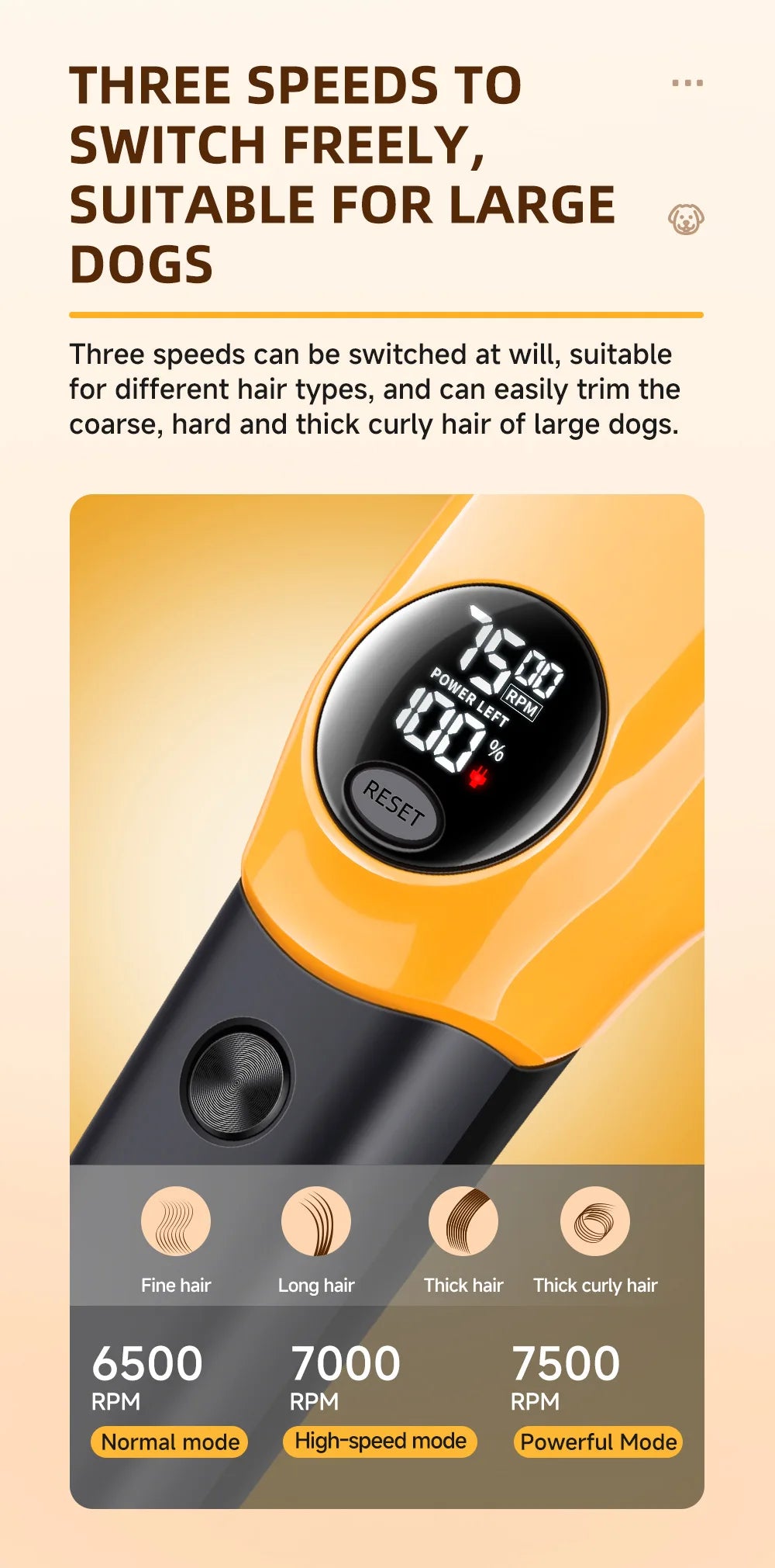 LED Pet Hair Clipper