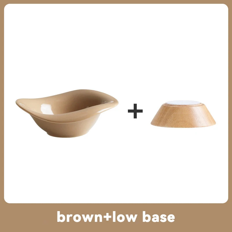 Elegant Ceramic Feeding Bowl for Small Dogs & Cats