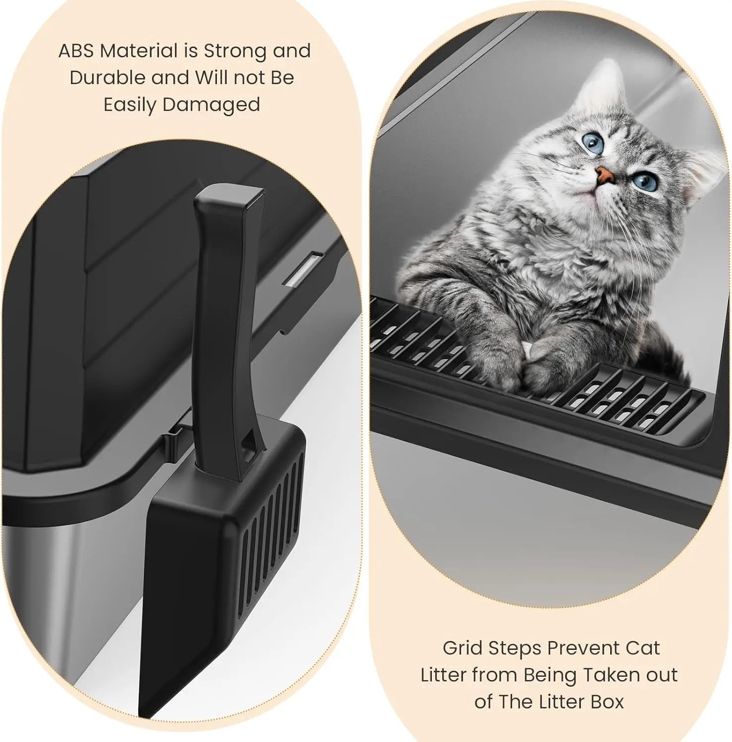 XXXL Stainless Steel Litter Box