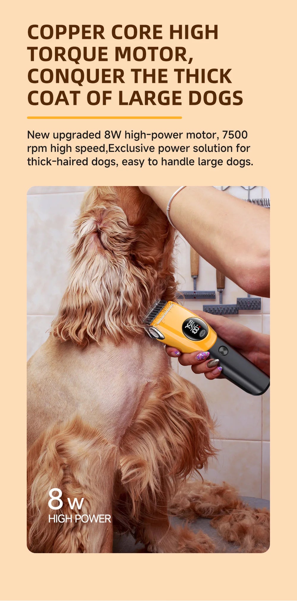 LED Pet Hair Clipper