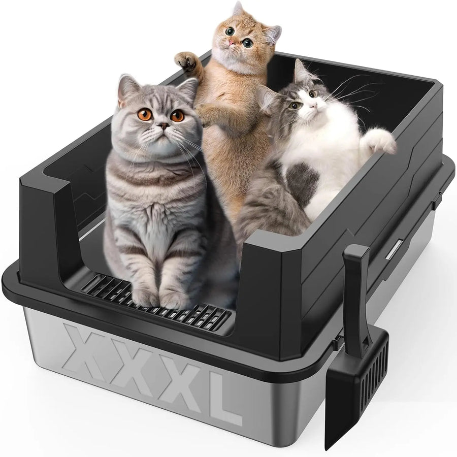 XXXL Stainless Steel Litter Box