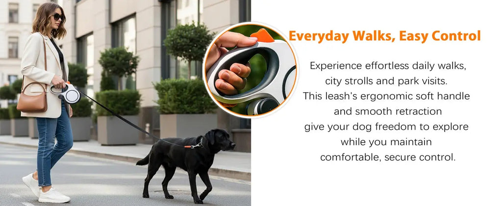 Heavy-Duty Retractable Dog Leash