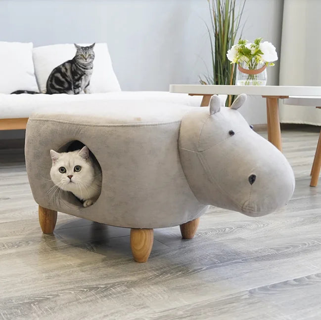 Cat House Pouf