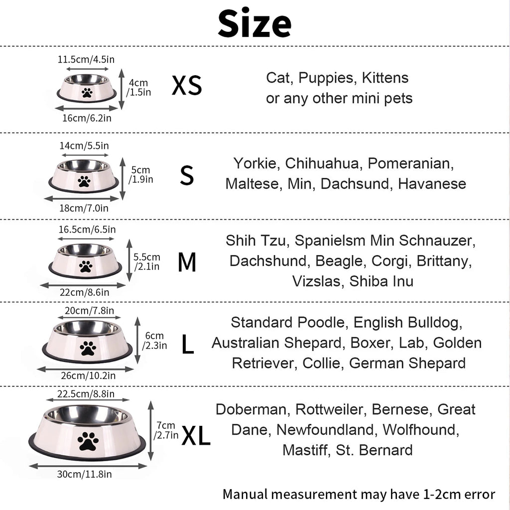 Stainless Steel Pet Food Bowl