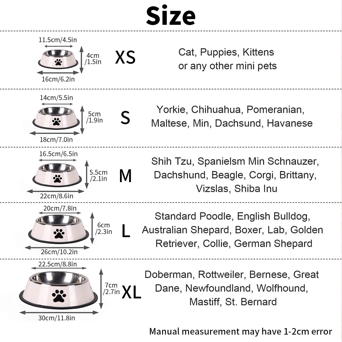 Stainless Steel Pet Food Bowl