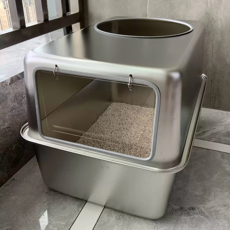 Stainless Steel Top Entry Litter Box