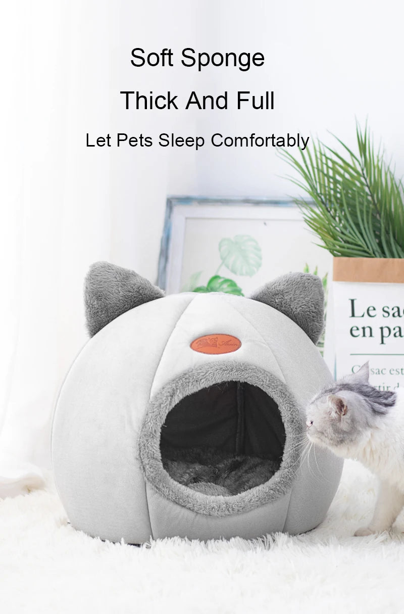 Cat Head Cozy Cat House