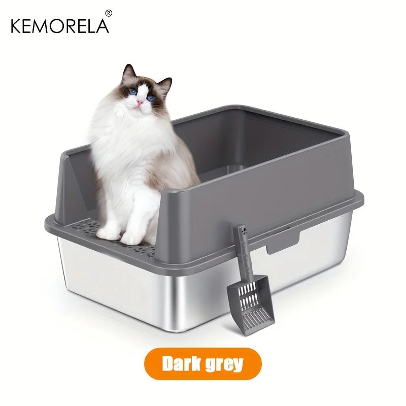 XL Stainless Steel Litter Box