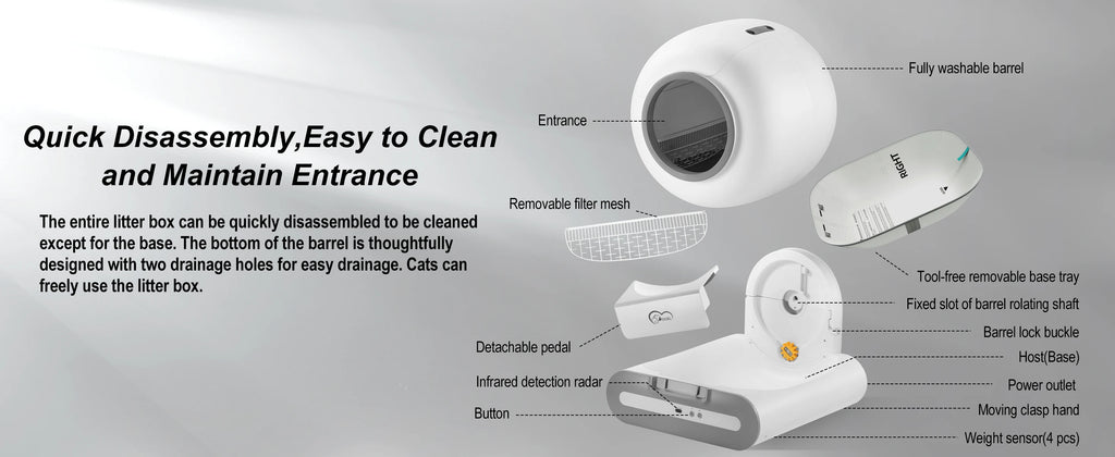 Smart Self-Cleaning Cat Litter Box