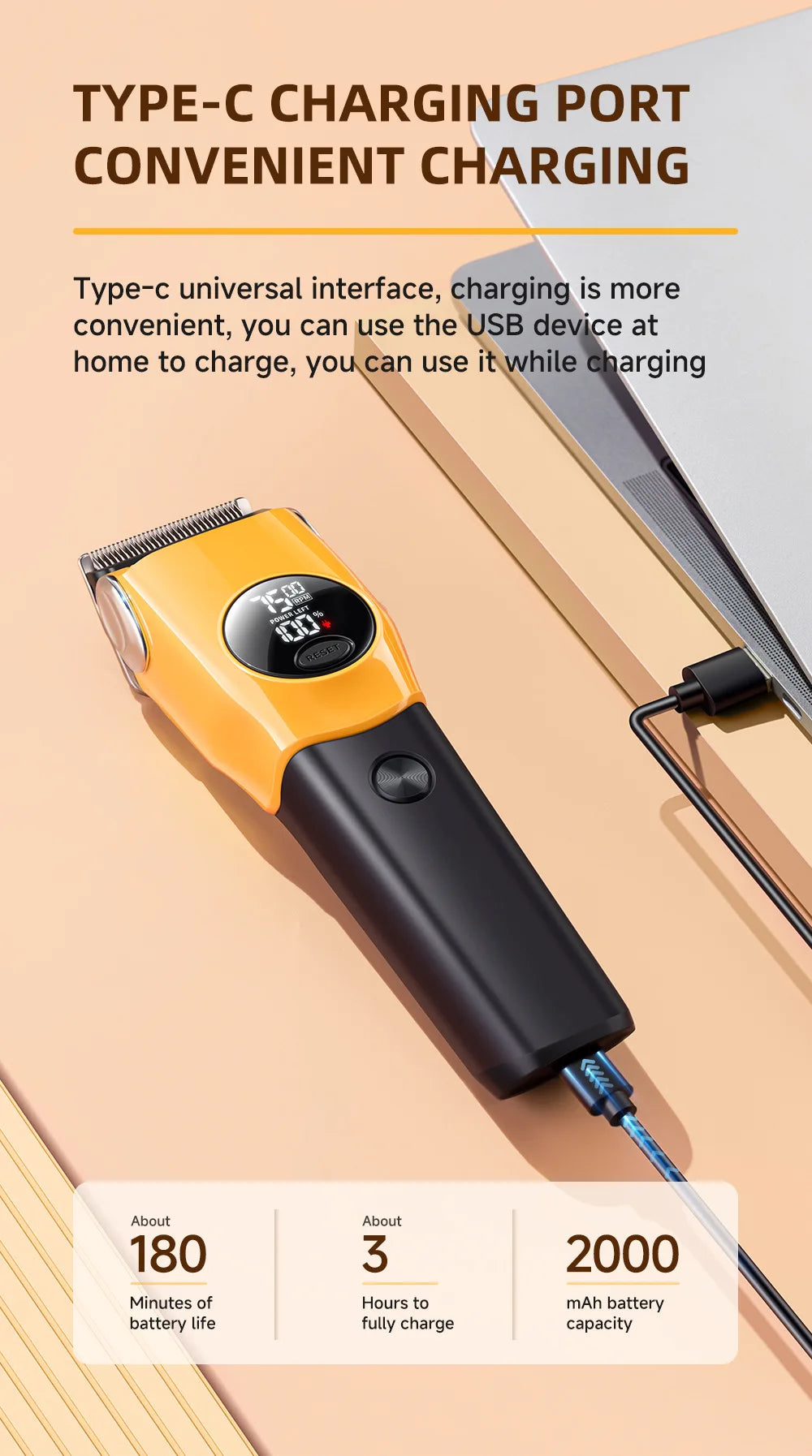 LED Pet Hair Clipper