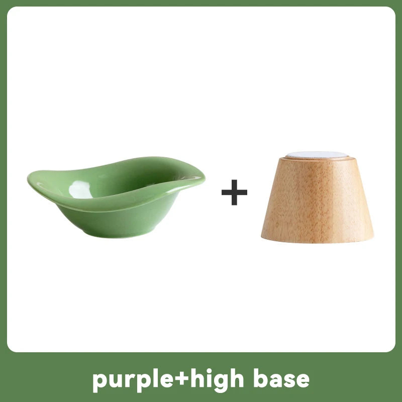 Elegant Ceramic Feeding Bowl for Small Dogs & Cats