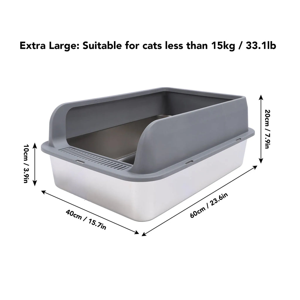 Stainless Steel Cat Litter Box