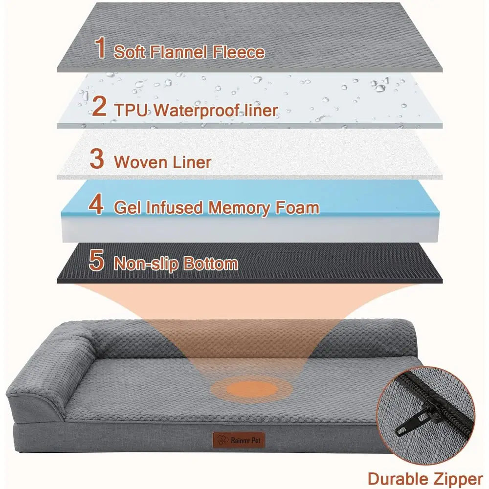Dog Orthopedic Bed with Memory Foam Large