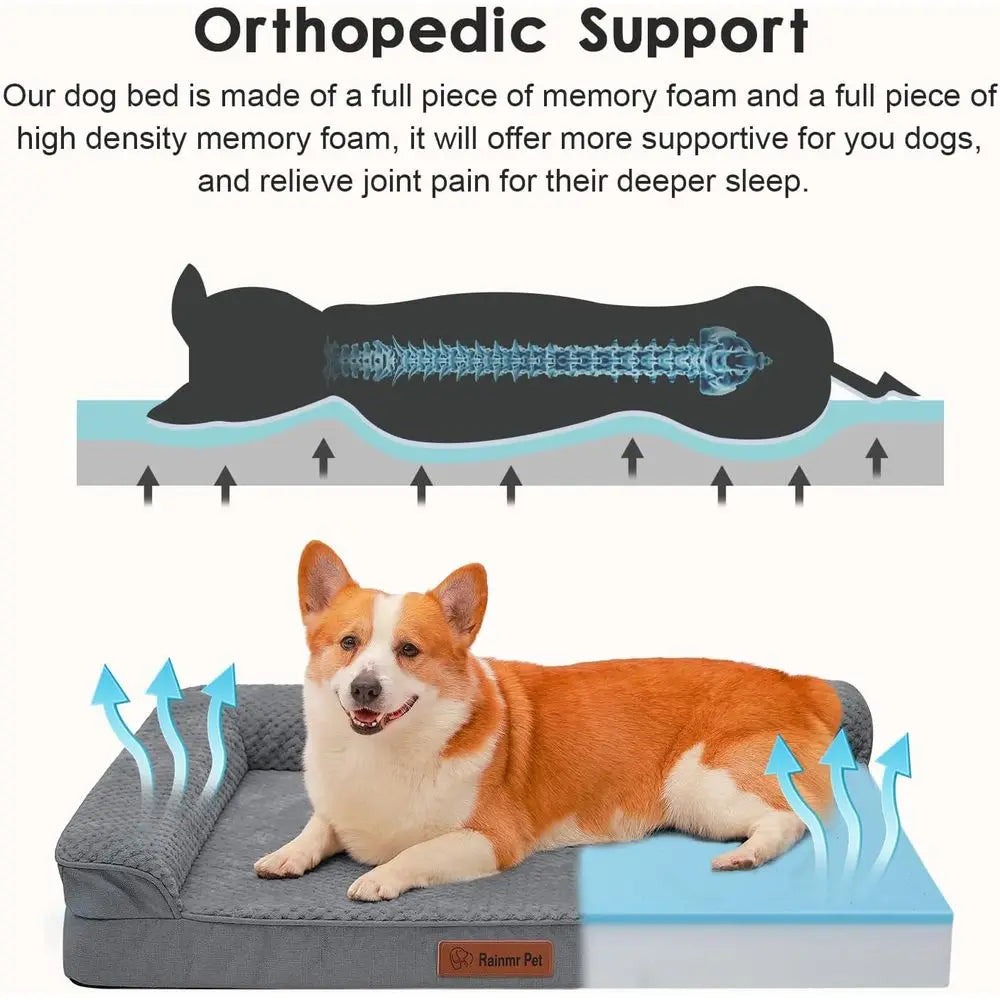 Dog Orthopedic Bed with Memory Foam Large