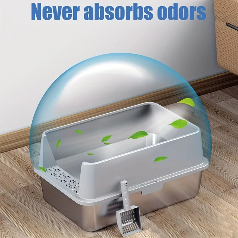 XL Stainless Steel Litter Box