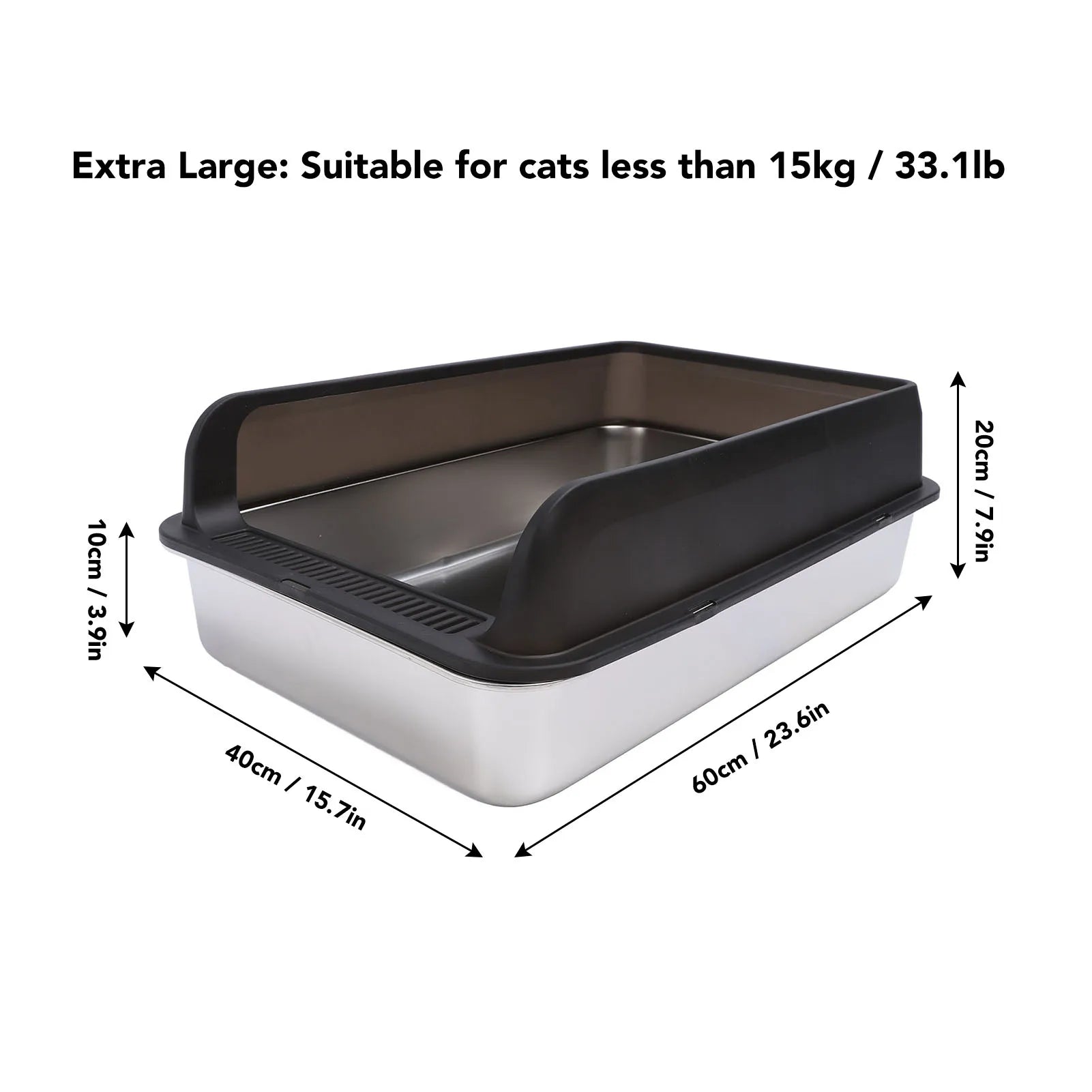 Stainless Steel Cat Litter Box