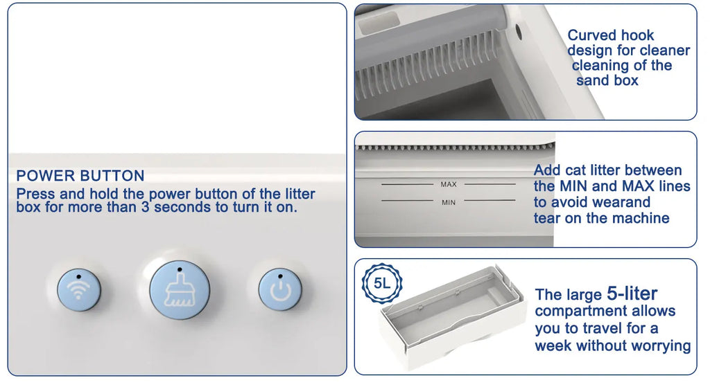 Smart Automatic Cat Litter Box