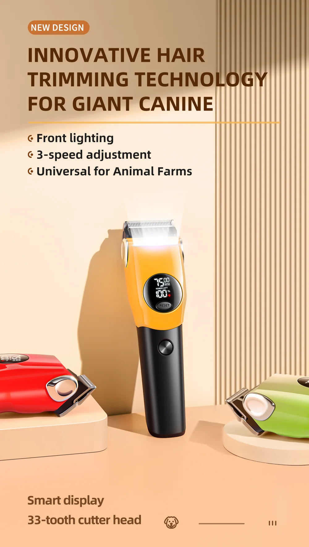 LED Pet Hair Clipper