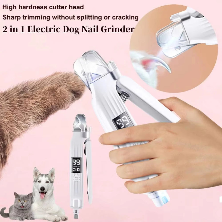 2-in-1 LED Pet Nail Trimmer