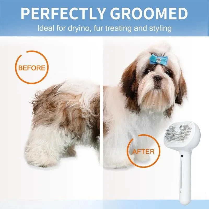Steam Pet Grooming Brush