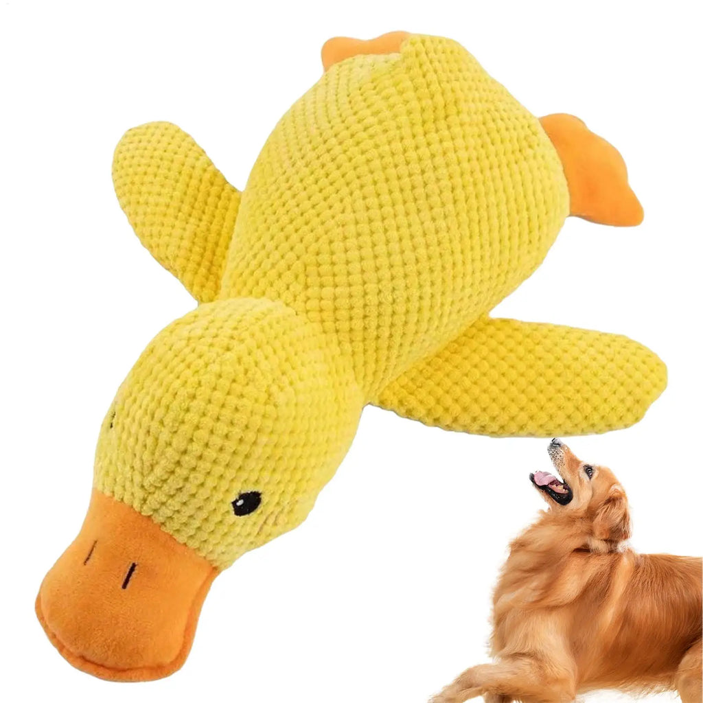 Yellow Duck Dog Toy