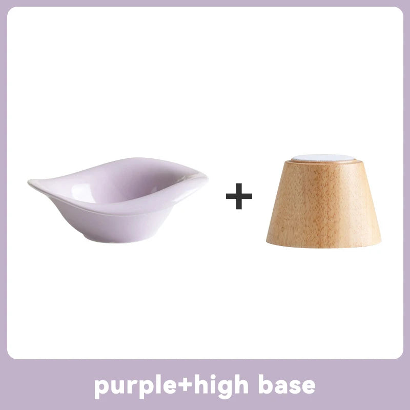 Elegant Ceramic Feeding Bowl for Small Dogs & Cats