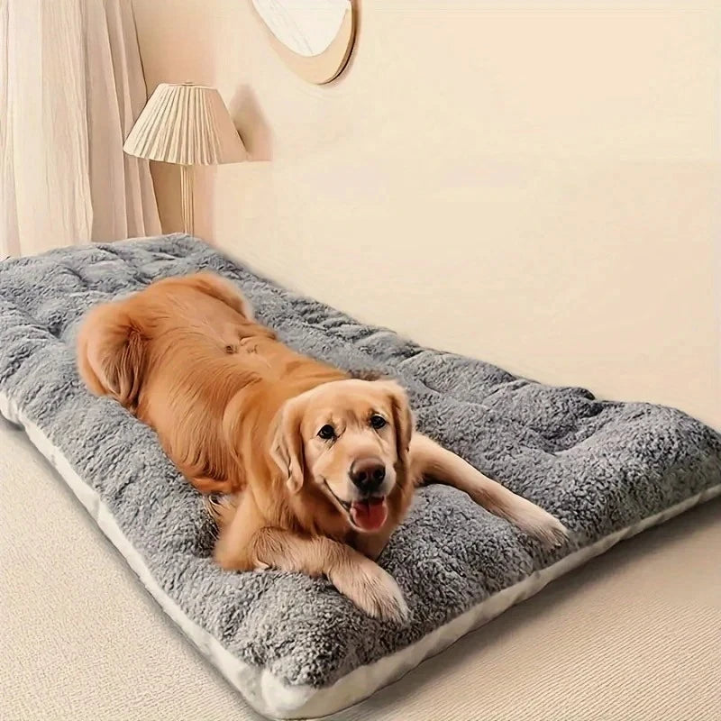 Large Plush Dog Bed