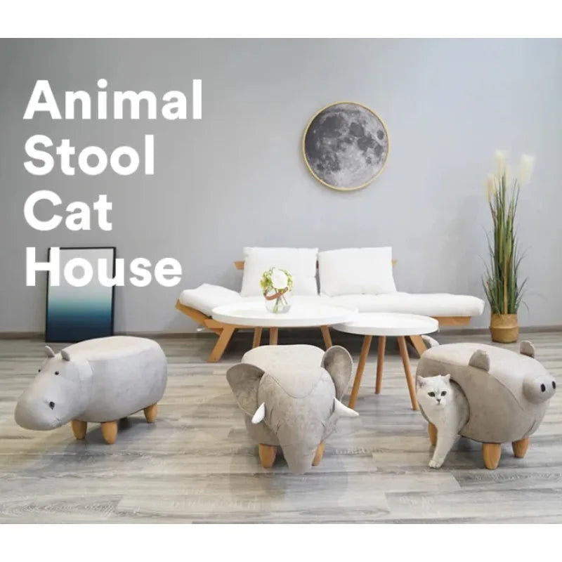 Cat House Pouf