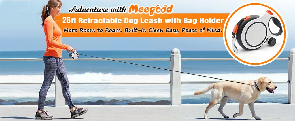 Heavy-Duty Retractable Dog Leash