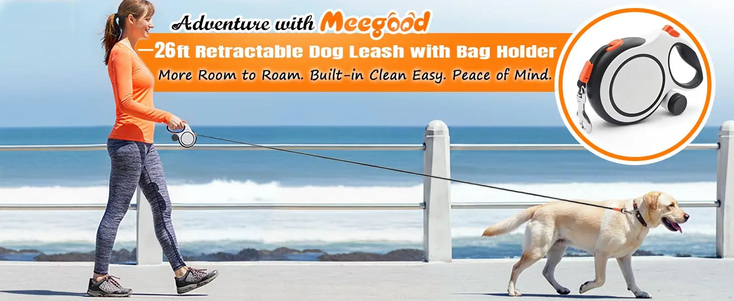 Heavy-Duty Retractable Dog Leash