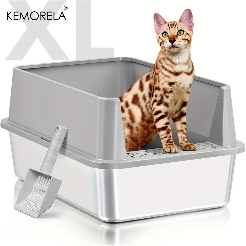 XL Stainless Steel Litter Box