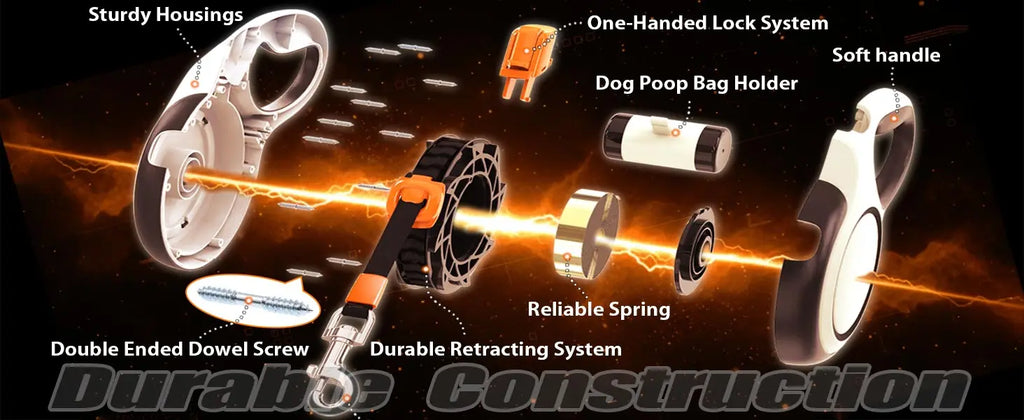 Heavy-Duty Retractable Dog Leash