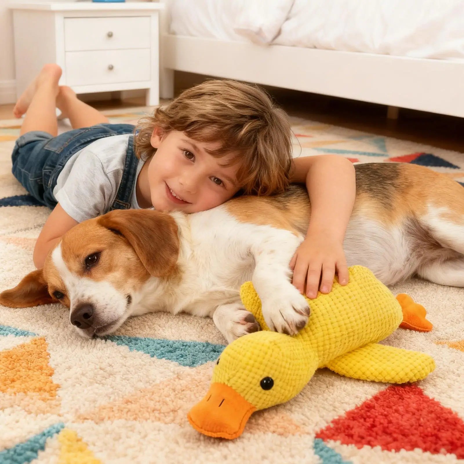 Yellow Duck Dog Toy
