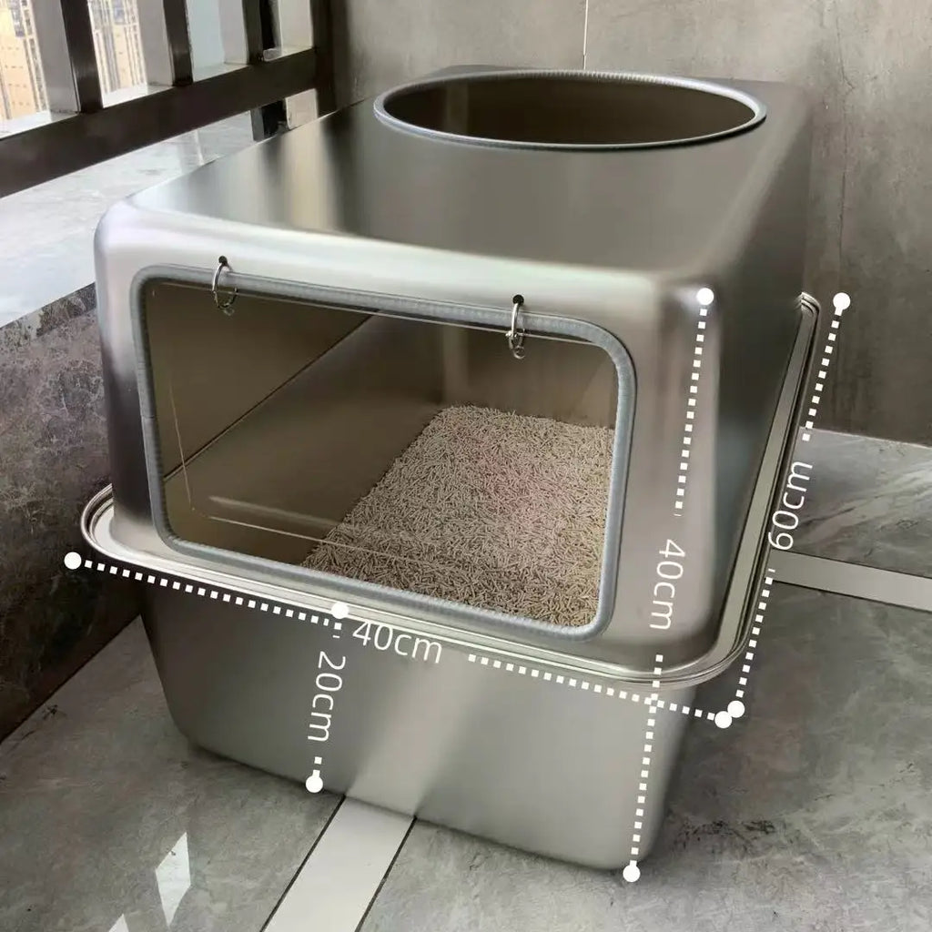 Stainless Steel Top Entry Litter Box