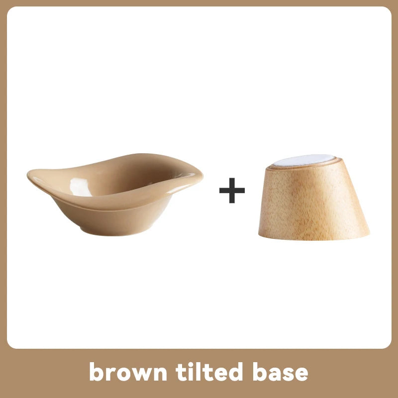 Elegant Ceramic Feeding Bowl for Small Dogs & Cats