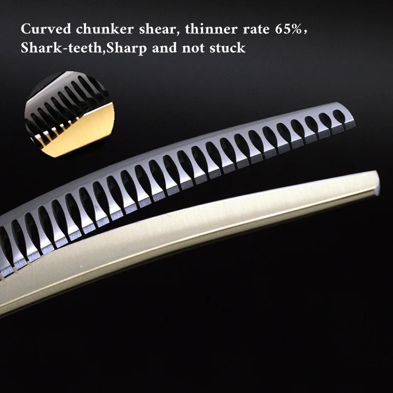 Professional Curved Thinning Shears