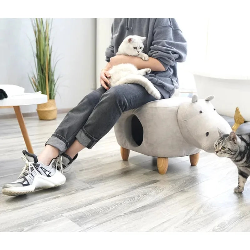 Cat House Pouf