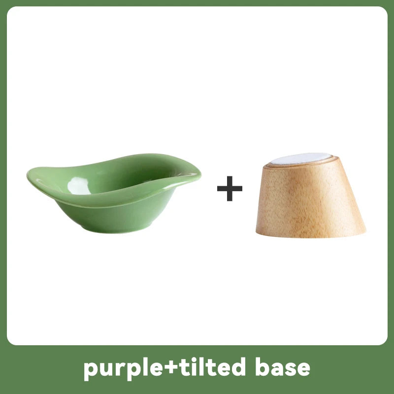 Elegant Ceramic Feeding Bowl for Small Dogs & Cats