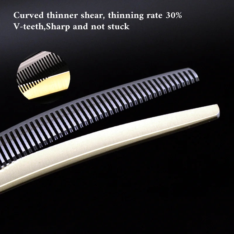 Professional Curved Thinning Shears