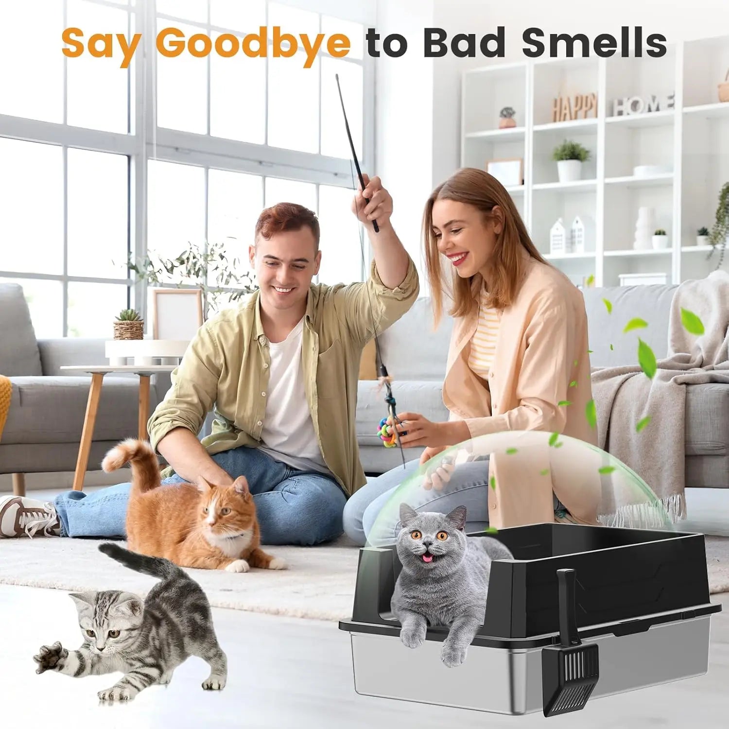 XXXL Stainless Steel Litter Box