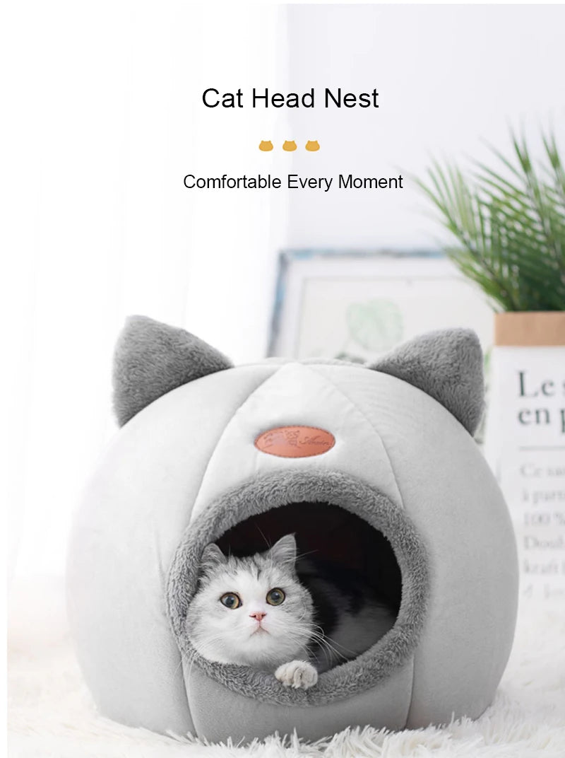 Cat Head Cozy Cat House