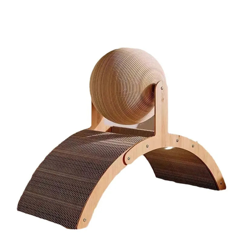 Wooden Cat Scratching Ball