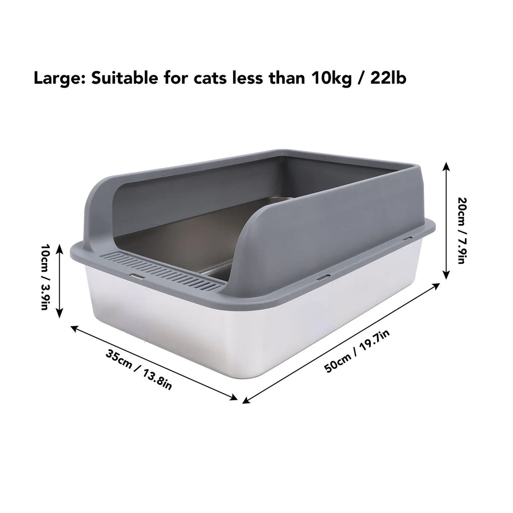 Stainless Steel Cat Litter Box